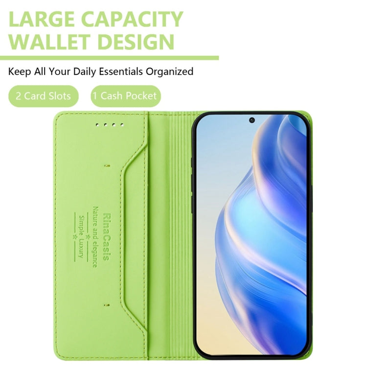 For Redmi Note 12 Explorer RC01 Dual-Folded Magnetic Suction RFID Leather Phone Case