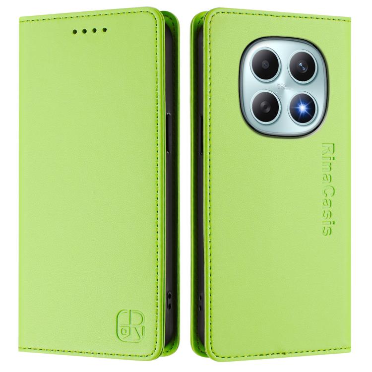 For Redmi Note 15 4G / 5G Global 164mm RC01 Dual-Folded Magnetic Suction RFID Leather Phone Case