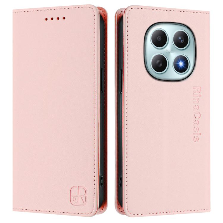 For Redmi Note 15 4G / 5G Global 164mm RC01 Dual-Folded Magnetic Suction RFID Leather Phone Case