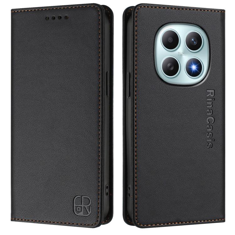 For Redmi Note 15 4G / 5G Global 164mm RC01 Dual-Folded Magnetic Suction RFID Leather Phone Case
