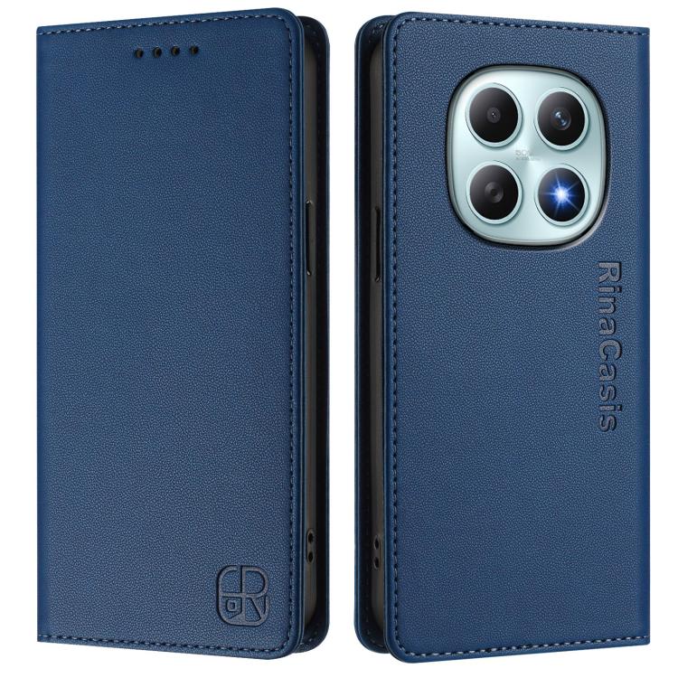 For Redmi Note 15 4G / 5G Global 164mm RC01 Dual-Folded Magnetic Suction RFID Leather Phone Case