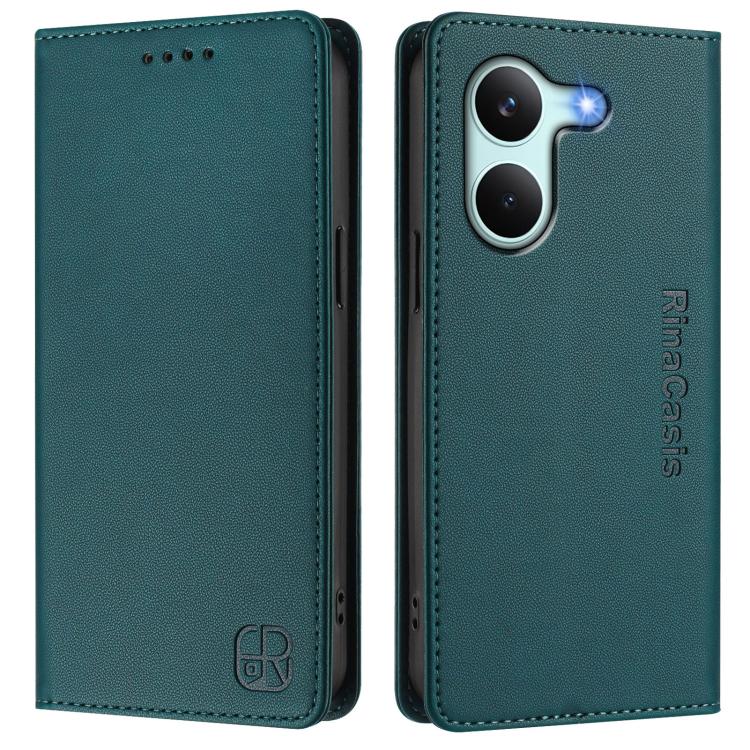 For Redmi Turbo 5 Global / Poco X8 Pro 5G RC01 Dual-Folded Magnetic Suction RFID Leather Phone Case