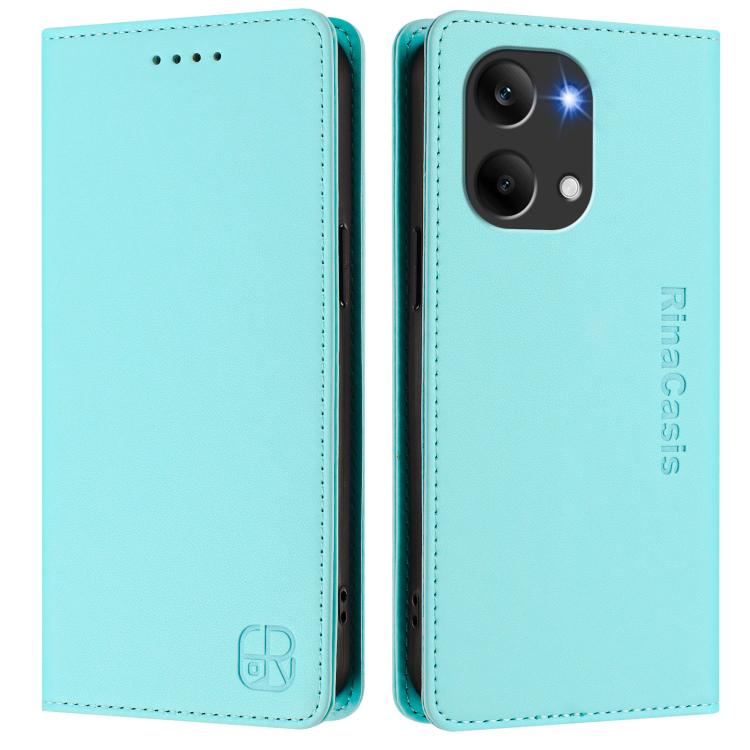 For Redmi Turbo 5 Max / Poco X8 Pro Max RC01 Dual-Folded Magnetic Suction RFID Leather Phone Case