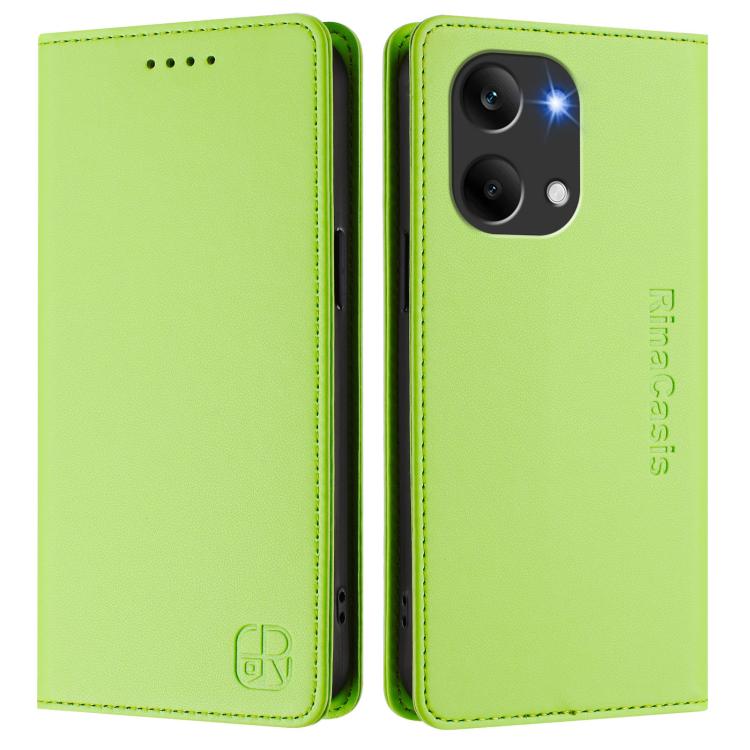 For Redmi Turbo 5 Max / Poco X8 Pro Max RC01 Dual-Folded Magnetic Suction RFID Leather Phone Case