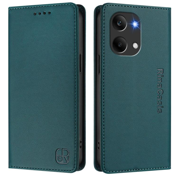 For Redmi Turbo 5 Max / Poco X8 Pro Max RC01 Dual-Folded Magnetic Suction RFID Leather Phone Case