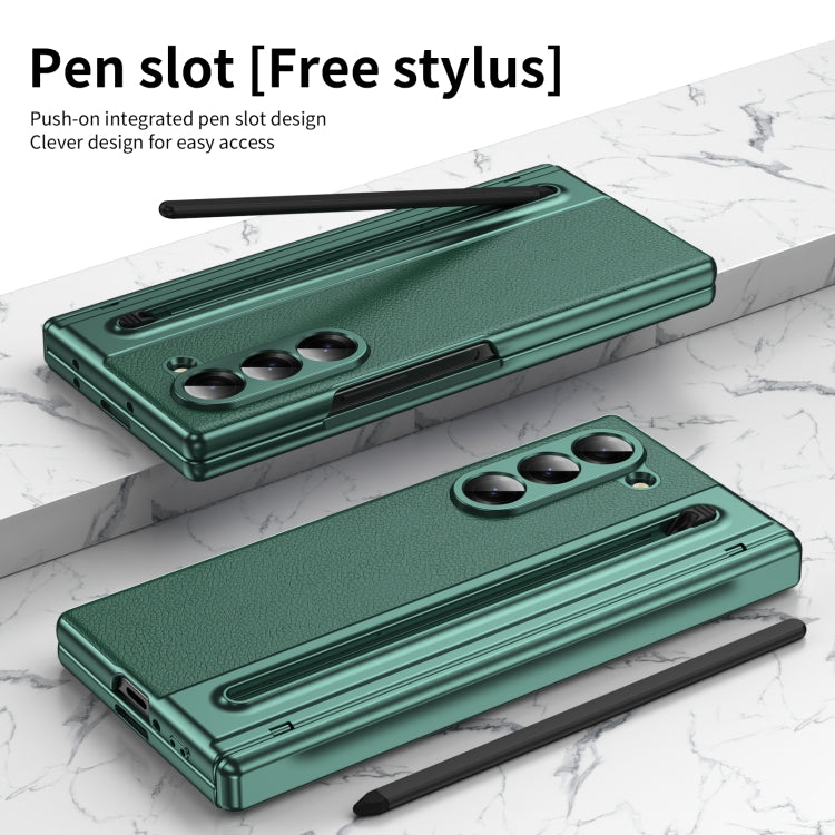 For Samsung Galaxy Z Fold6 Integrated PC + PU Phone Case with Pen / Pen Box