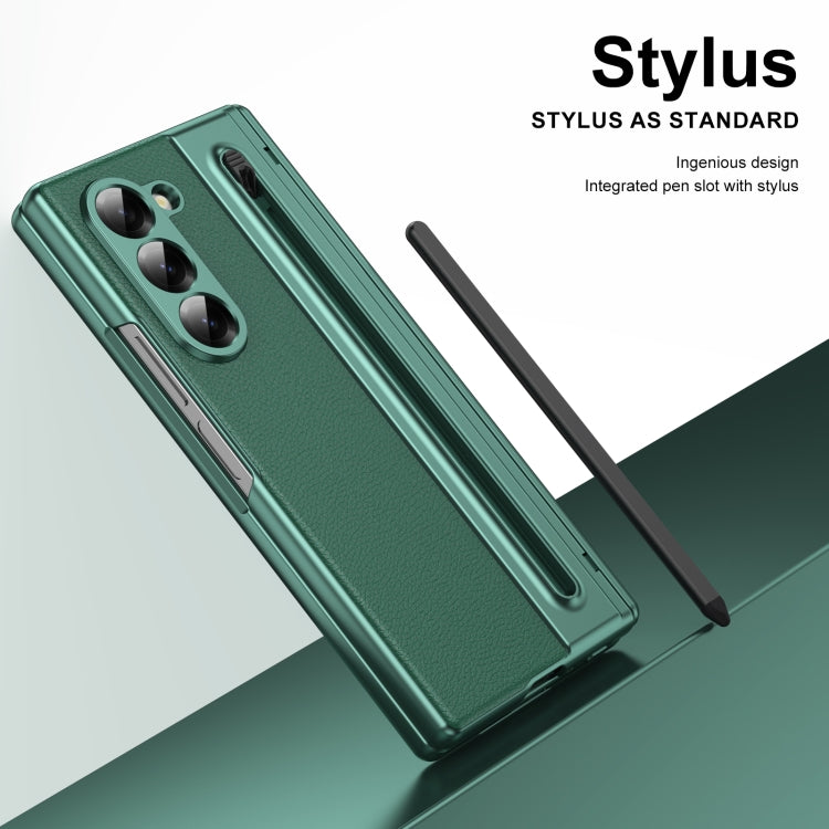 For Samsung Galaxy Z Fold6 Integrated PC + PU Phone Case with Pen / Pen Box