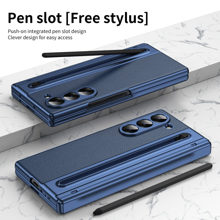 For Samsung Galaxy Z Fold6 Integrated PC + PU Phone Case with Pen / Pen Box