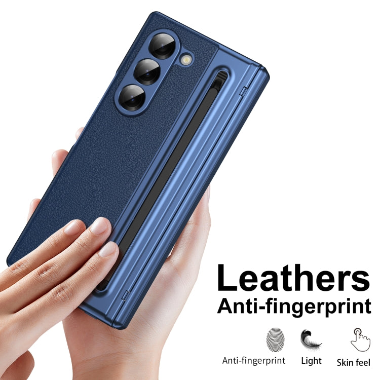 For Samsung Galaxy Z Fold6 Integrated PC + PU Phone Case with Pen / Pen Box