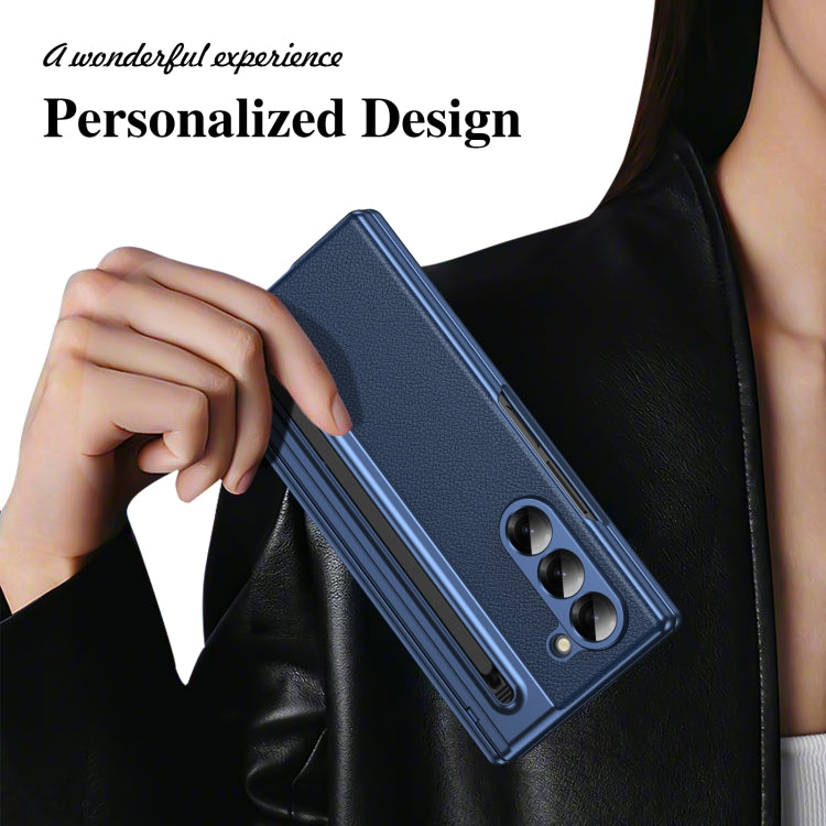 For Samsung Galaxy Z Fold6 Integrated PC + PU Phone Case with Pen / Pen Box