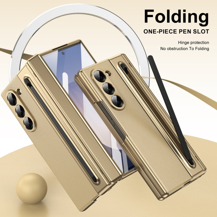 For Samsung Galaxy Z Fold6 Integrated PC + PU Phone Case with Pen / Pen Box