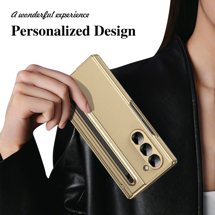 For Samsung Galaxy Z Fold6 Integrated PC + PU Phone Case with Pen / Pen Box