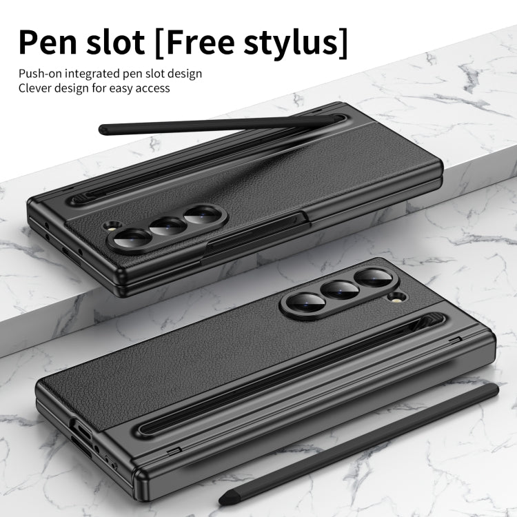 For Samsung Galaxy Z Fold6 Integrated PC + PU Phone Case with Pen / Pen Box