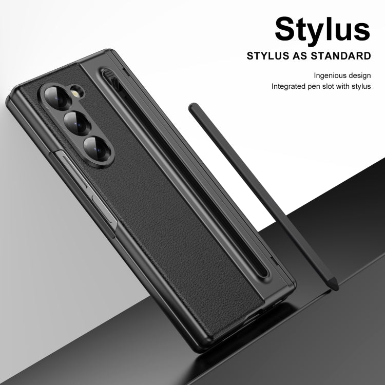 For Samsung Galaxy Z Fold6 Integrated PC + PU Phone Case with Pen / Pen Box