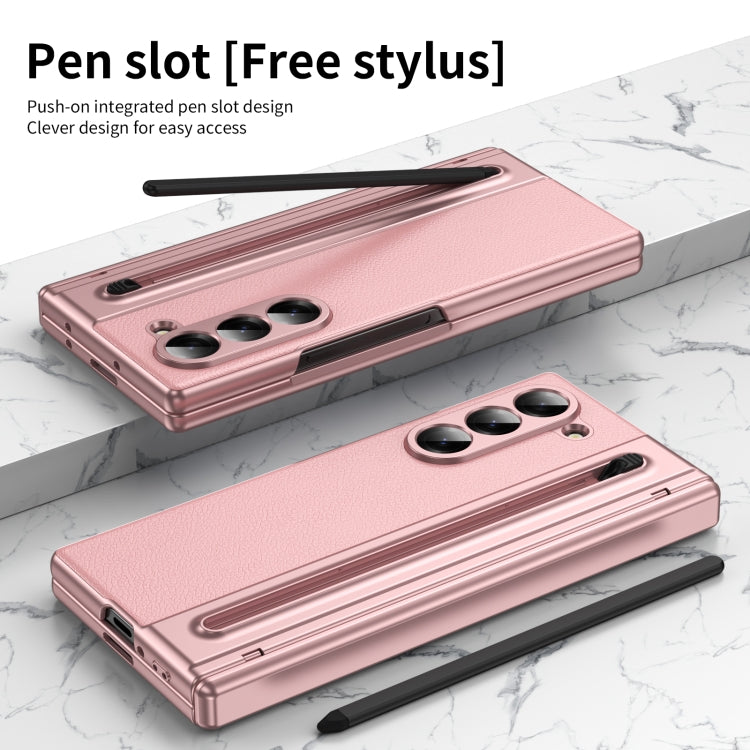 For Samsung Galaxy Z Fold6 Integrated PC + PU Phone Case with Pen / Pen Box