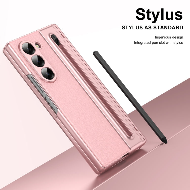 For Samsung Galaxy Z Fold6 Integrated PC + PU Phone Case with Pen / Pen Box