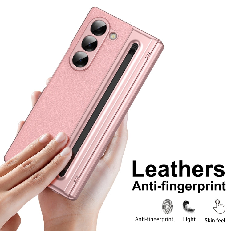 For Samsung Galaxy Z Fold6 Integrated PC + PU Phone Case with Pen / Pen Box