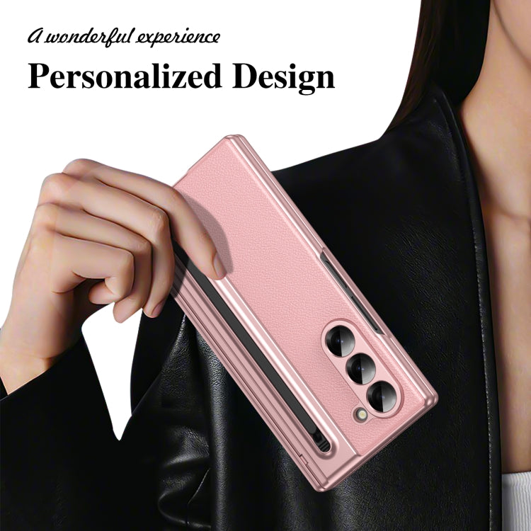 For Samsung Galaxy Z Fold6 Integrated PC + PU Phone Case with Pen / Pen Box