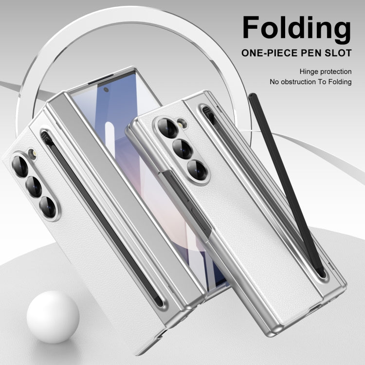 For Samsung Galaxy Z Fold6 Integrated PC + PU Phone Case with Pen / Pen Box