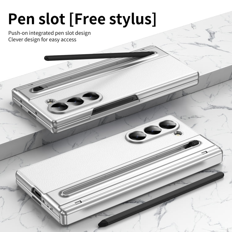 For Samsung Galaxy Z Fold6 Integrated PC + PU Phone Case with Pen / Pen Box