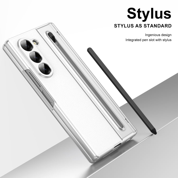 For Samsung Galaxy Z Fold6 Integrated PC + PU Phone Case with Pen / Pen Box