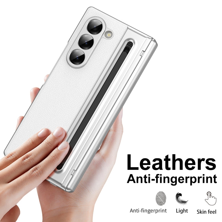 For Samsung Galaxy Z Fold6 Integrated PC + PU Phone Case with Pen / Pen Box