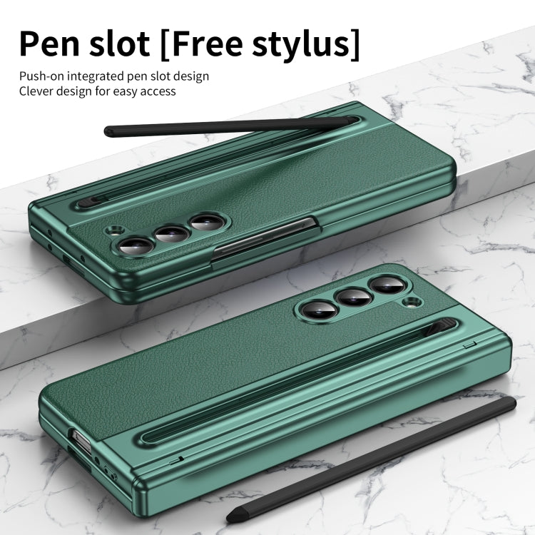 For Samsung Galaxy Z Fold5 Integrated PC + PU Phone Case with Pen / Pen Box