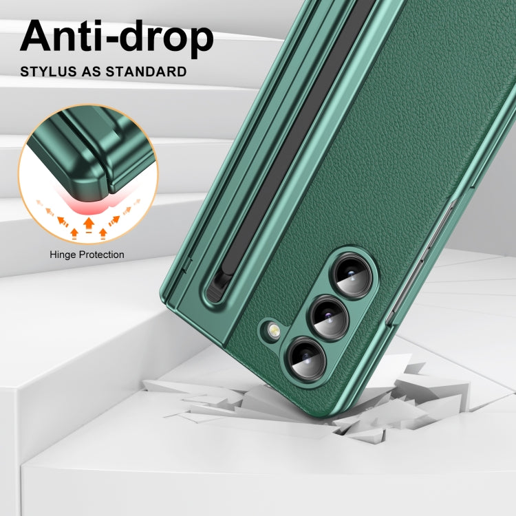 For Samsung Galaxy Z Fold5 Integrated PC + PU Phone Case with Pen / Pen Box