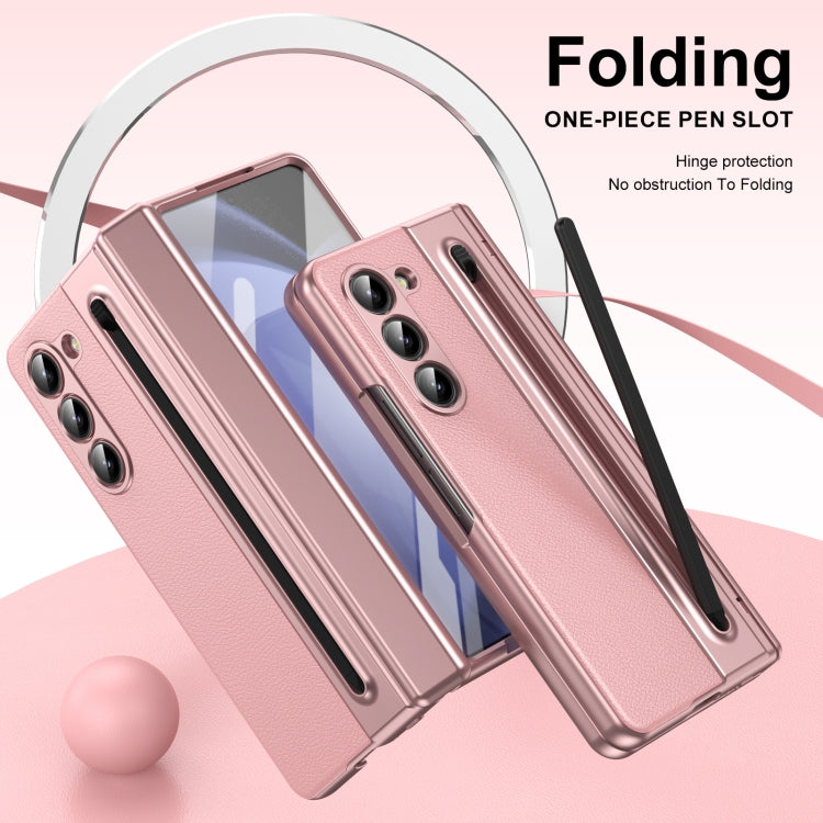 For Samsung Galaxy Z Fold5 Integrated PC + PU Phone Case with Pen / Pen Box