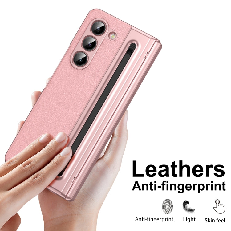 For Samsung Galaxy Z Fold5 Integrated PC + PU Phone Case with Pen / Pen Box