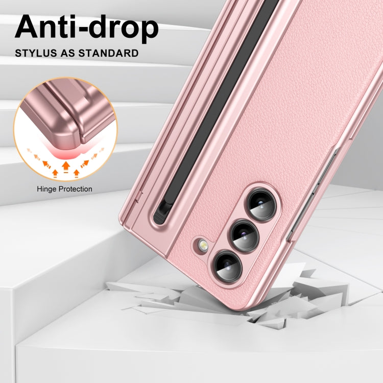 For Samsung Galaxy Z Fold5 Integrated PC + PU Phone Case with Pen / Pen Box