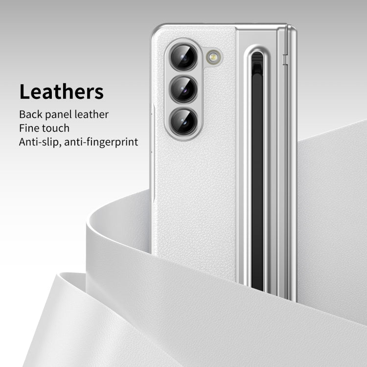 For Samsung Galaxy Z Fold5 Integrated PC + PU Phone Case with Pen / Pen Box