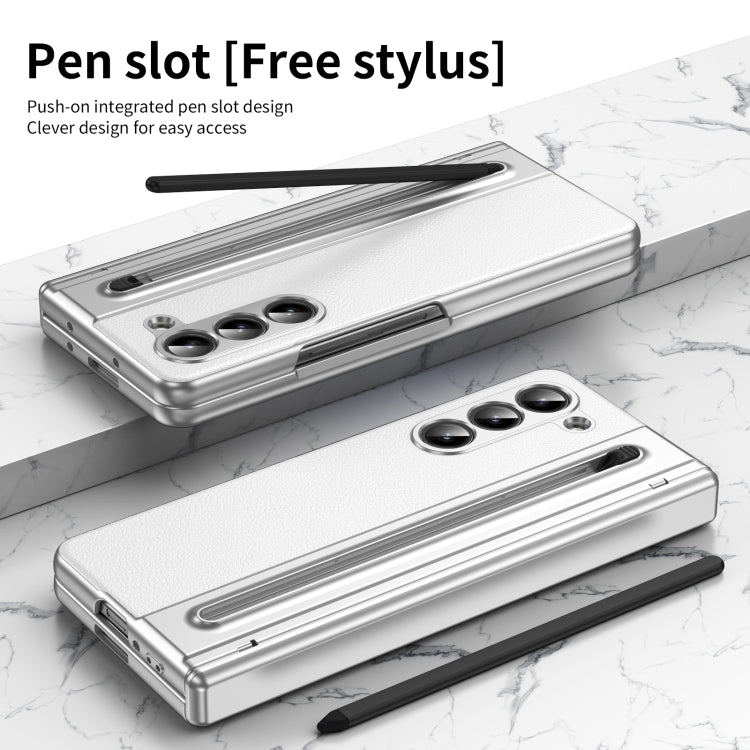 For Samsung Galaxy Z Fold5 Integrated PC + PU Phone Case with Pen / Pen Box
