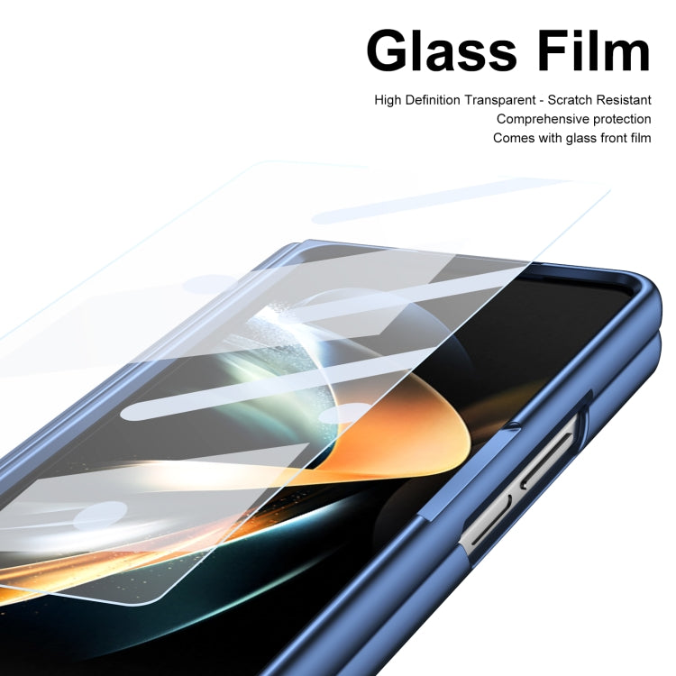 For Samsung Galaxy Z Fold4 Integrated PC + PU Phone Case with Pen / Pen Box