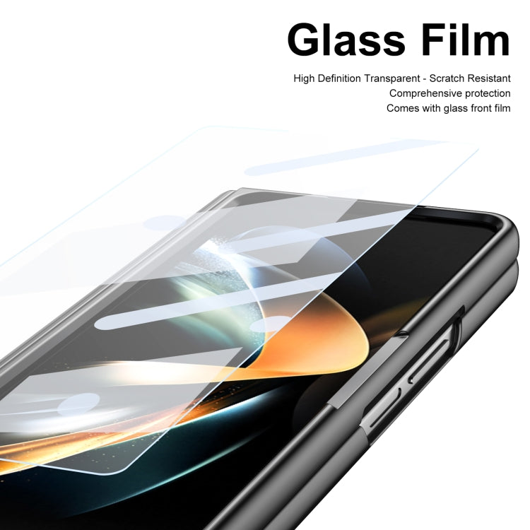 For Samsung Galaxy Z Fold4 Integrated PC + PU Phone Case with Pen / Pen Box