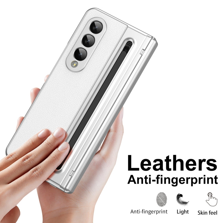 For Samsung Galaxy Z Fold4 Integrated PC + PU Phone Case with Pen / Pen Box