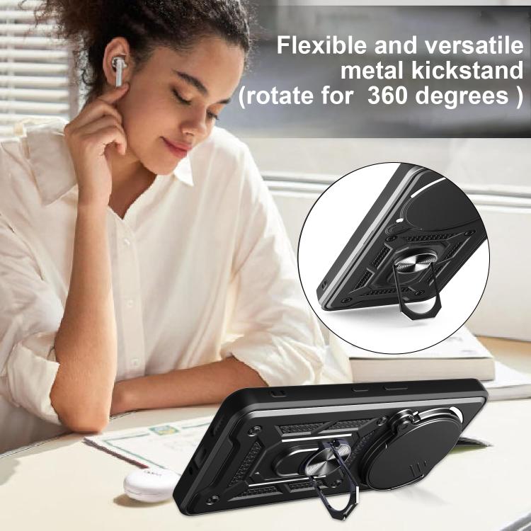 For Nothing Phone 3a Pro Sliding Camera Cover Design TPU+PC Phone Case