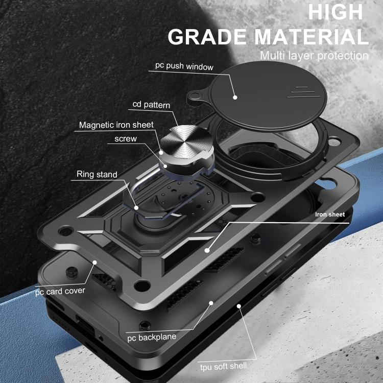 For Nothing Phone 3a Pro Sliding Camera Cover Design TPU+PC Phone Case