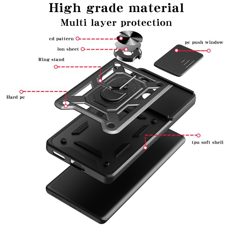 For Nothing CMF Phone 1 Sliding Camera Cover Design TPU+PC Phone Case