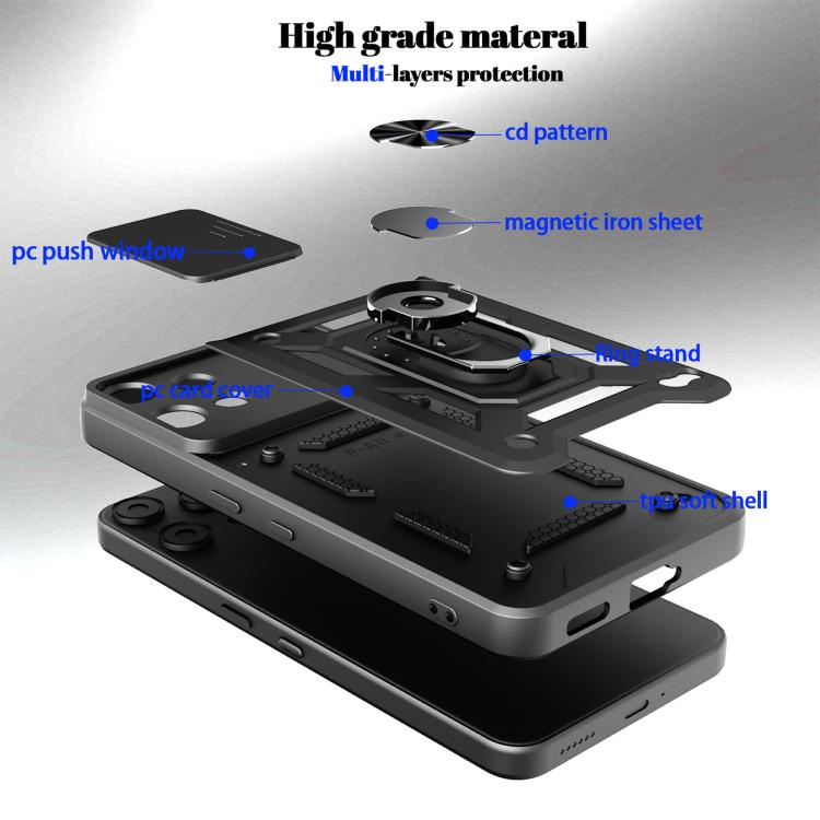 For Nothing Phone 3a Lite Sliding Camera Cover Design TPU+PC Phone Case