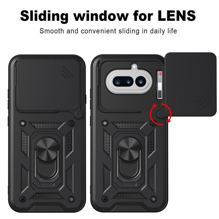 For Nothing Phone 4a Sliding Camera Cover Design TPU+PC Phone Case