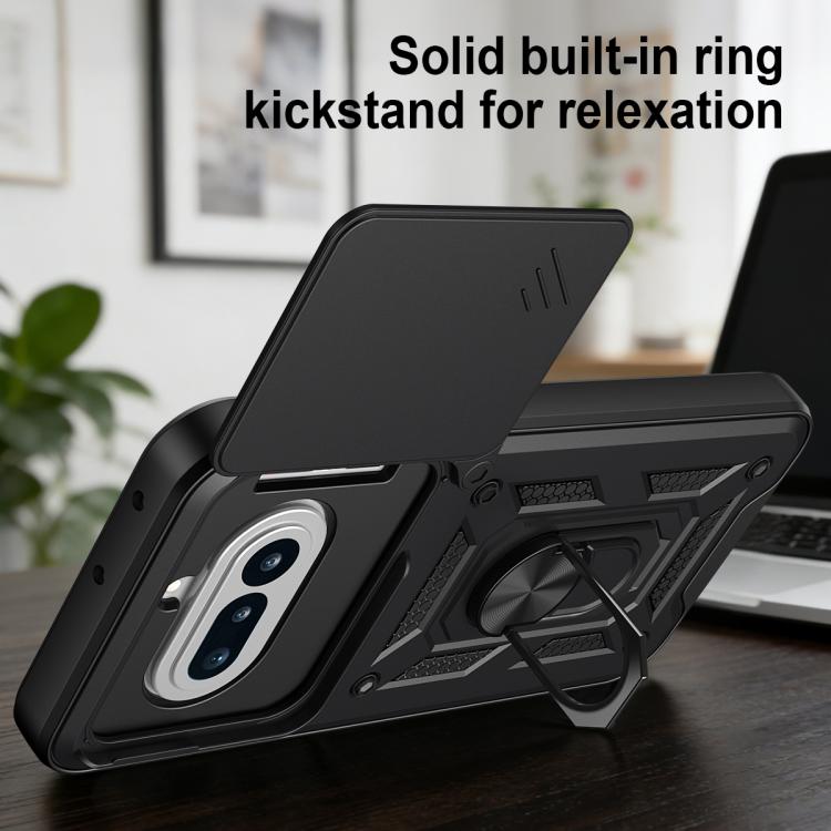 For Nothing Phone 4a Sliding Camera Cover Design TPU+PC Phone Case