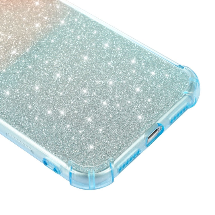For iPhone 11 Pro Gradient Glitter Powder Shockproof TPU Protective Case