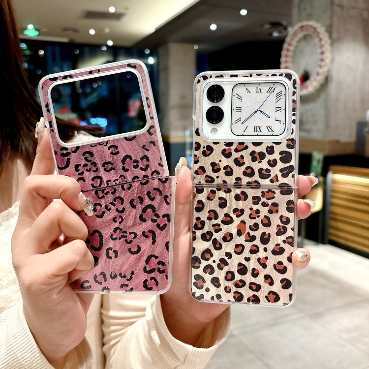 For Huawei nova Flip Feather Leopard Pattern Integrated Phone Case with Bracelet
