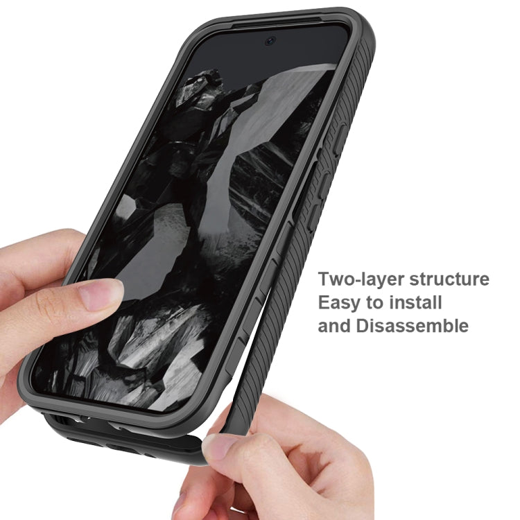 For Google Pixel 9 Pro XL Starry Sky Solid Color Series PC + TPU Phone Case with PET Film