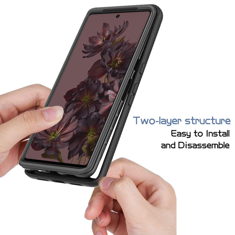 For Google Pixel 8 Pro Starry Sky Solid Color Series PC + TPU Phone Case with PET Film