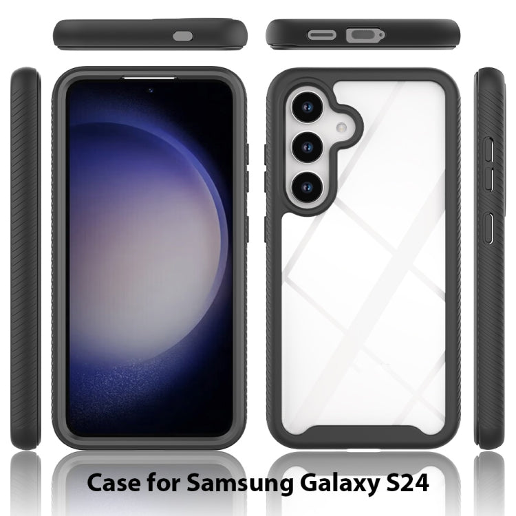 For Samsung Galaxy S24 5G Starry Sky Solid Color Series PC + TPU Phone Case with PET Film