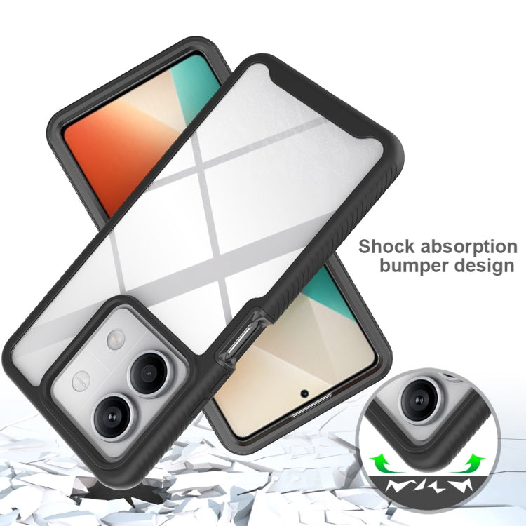 For Redmi Note 13 5G Starry Sky Solid Color Series PC + TPU Phone Case with PET Film