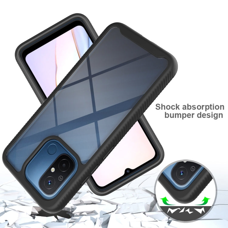 For Redmi 12C Starry Sky Solid Color Series PC + TPU Phone Case with PET Film