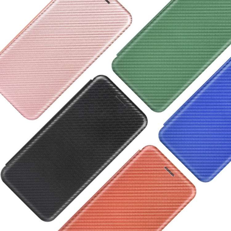 For Xiaomi Redmi 9A Carbon Fiber Texture Horizontal Flip TPU + PC + PU Leather Case with Card Slot